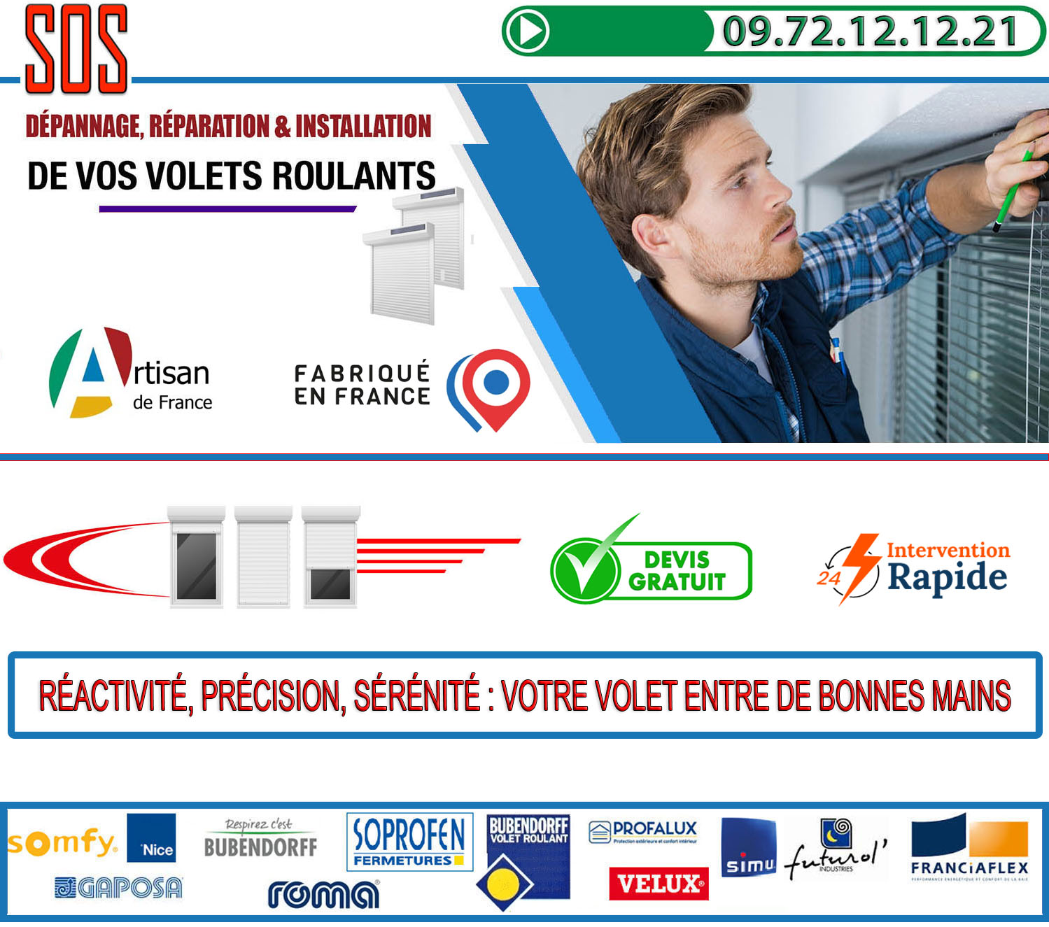 Depannage volet roulant Eragny